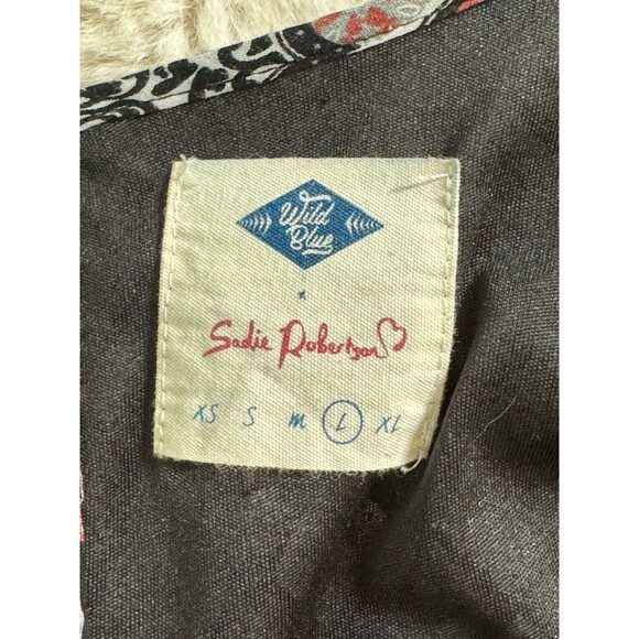 Wild Blue Sadie Robertson Romper Womens Large Ruffled Long Sleeve Boho EUC - Picture 4 of 6